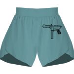 Ladies Flowy Overlay Shorts Thumbnail