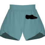 Ladies Flowy Overlay Shorts Thumbnail