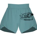 Ladies Flowy Overlay Shorts Thumbnail