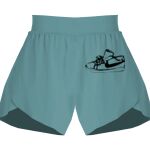 Ladies Flowy Overlay Shorts Thumbnail