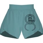 Ladies Flowy Overlay Shorts Thumbnail