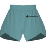 Ladies Flowy Overlay Shorts Thumbnail