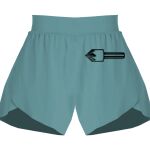 Ladies Flowy Overlay Shorts Thumbnail