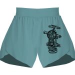 Ladies Flowy Overlay Shorts Thumbnail