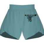 Ladies Flowy Overlay Shorts Thumbnail