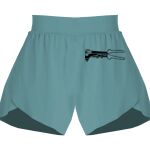 Ladies Flowy Overlay Shorts Thumbnail