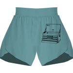 Ladies Flowy Overlay Shorts Thumbnail