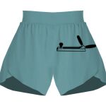 Ladies Flowy Overlay Shorts Thumbnail