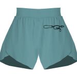 Ladies Flowy Overlay Shorts Thumbnail