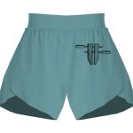 Ladies Flowy Overlay Shorts Thumbnail