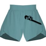 Ladies Flowy Overlay Shorts Thumbnail