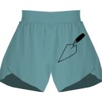 Ladies Flowy Overlay Shorts Thumbnail