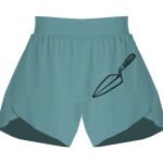 Ladies Flowy Overlay Shorts Thumbnail