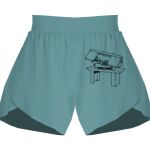 Ladies Flowy Overlay Shorts Thumbnail