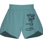 Ladies Flowy Overlay Shorts Thumbnail