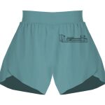 Ladies Flowy Overlay Shorts Thumbnail