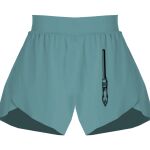 Ladies Flowy Overlay Shorts Thumbnail