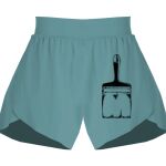 Ladies Flowy Overlay Shorts Thumbnail