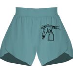 Ladies Flowy Overlay Shorts Thumbnail