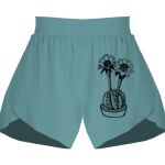 Ladies Flowy Overlay Shorts Thumbnail