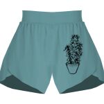 Ladies Flowy Overlay Shorts Thumbnail