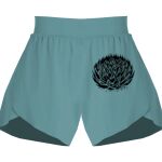 Ladies Flowy Overlay Shorts Thumbnail