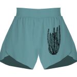 Ladies Flowy Overlay Shorts Thumbnail