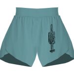 Ladies Flowy Overlay Shorts Thumbnail