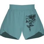 Ladies Flowy Overlay Shorts Thumbnail