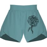 Ladies Flowy Overlay Shorts Thumbnail