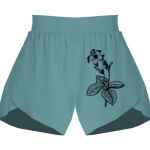 Ladies Flowy Overlay Shorts Thumbnail