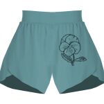 Ladies Flowy Overlay Shorts Thumbnail