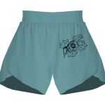 Ladies Flowy Overlay Shorts Thumbnail