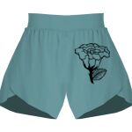 Ladies Flowy Overlay Shorts Thumbnail