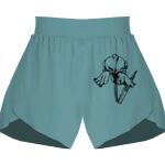 Ladies Flowy Overlay Shorts Thumbnail