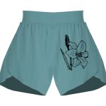 Ladies Flowy Overlay Shorts Thumbnail