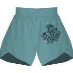 Ladies Flowy Overlay Shorts Thumbnail