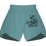 Ladies Flowy Overlay Shorts Thumbnail