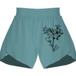 Ladies Flowy Overlay Shorts Thumbnail