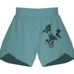 Ladies Flowy Overlay Shorts Thumbnail