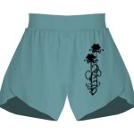 Ladies Flowy Overlay Shorts Thumbnail