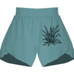 Ladies Flowy Overlay Shorts Thumbnail