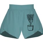 Ladies Flowy Overlay Shorts Thumbnail