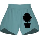 Ladies Flowy Overlay Shorts Thumbnail