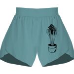 Ladies Flowy Overlay Shorts Thumbnail