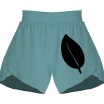 Ladies Flowy Overlay Shorts Thumbnail