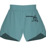 Ladies Flowy Overlay Shorts Thumbnail