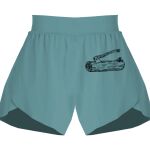 Ladies Flowy Overlay Shorts Thumbnail