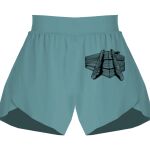 Ladies Flowy Overlay Shorts Thumbnail