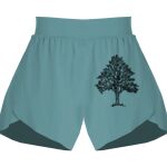 Ladies Flowy Overlay Shorts Thumbnail